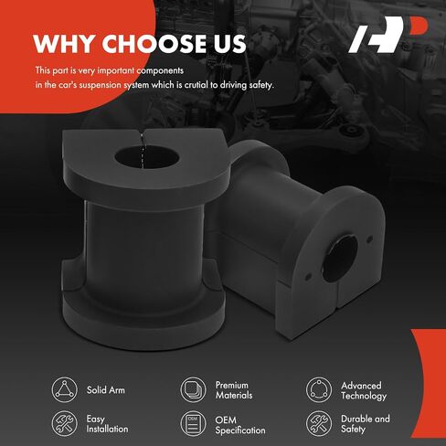 A-Premium 2 x Rear To Frame Sway Bar Bushing Kit, Compatible with Honda CR-V CRV 1997 1998 1999 2000 2001 in Saudi Arabia