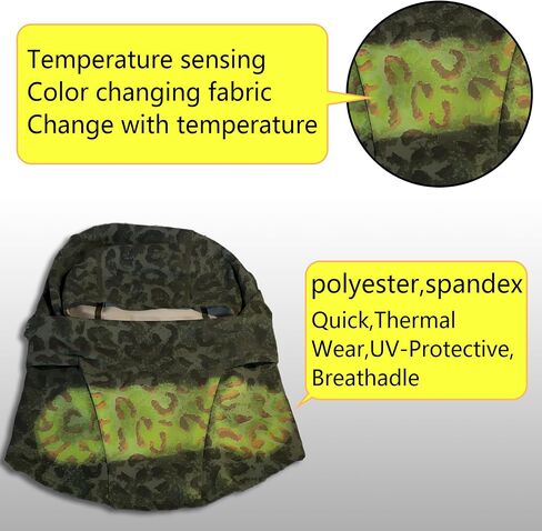 Heat Reactive Camouflage Balaclava, Full Face Ski Mask, Stretch Fit Neck Gaiter with 3D Cutting in Saudi Arabia