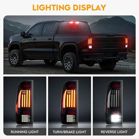 مصابيح خلفية LED + مجموعة مصابيح الفرامل الثالثة تناسب Ford F250 F350 F450 F550 Super Duty 1999-2007، المصابيح الخلفية وضوء إيقاف التثبيت العالي، 3 قطع، عدسات دخان in Saudi Arabia