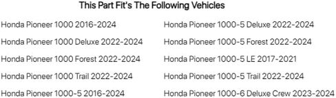 طقم تغيير زيت مجموعة نقل الحركة من TUSK مع زيت هوندا الاحترافي لسيارة Honda Pioneer 1000 2016-2024 in Saudi Arabia