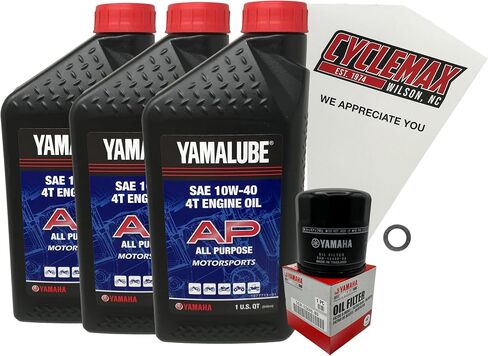 Standard 10W-40 Oil Change Kit compatible with 2022-2025 Yamaha YZF-R7 in Saudi Arabia