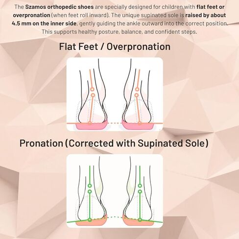 Kids Girls’ Genuine Leather Orthopedic Boots – Arch Support Shoes with Corrective Support for Flat Feet & Overpronation, Stable Ankle Support, Adjustable Straps, Pink Glitter Unicorn Design in Saudi Arabia