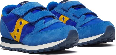 حذاء رياضي Saucony Originals Jazz ذو خطاف وحلقة مزدوج (للأطفال الصغار/الأطفال الكبار الصغار)، أزرق/أصفر، 4 US للجنسين in Saudi Arabia