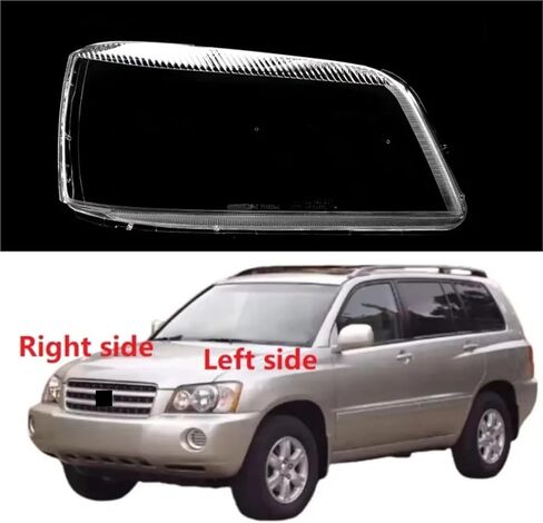 Compatible For Toyota Highlander 2001 2002 2003 Front Headlamp Cover Headlight Shell Transparent Lampshade Housing Replace Lens(Right side) in Kuwait