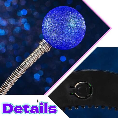 DRESBE Light Up Alien Antenna Headband LED Space Headbands Glow Party Hair Accessories للنساء in Kuwait