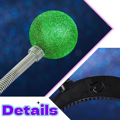 DRESBE Light Up Alien Antenna Headband LED Space Headbands Glow Party Hair Accessories للنساء in Kuwait