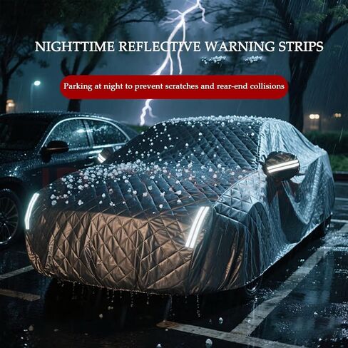 غطاء واقي من البرد شديد التحمل لسيارة Audi A5، غطاء سيارة مضاد للبرد، غطاء كامل للحماية من البرد في الهواء الطلق، مقاوم للغبار وجيد التهوية ضد المطر والثلج، بطانة ناعمة باللون الأسود in Saudi Arabia