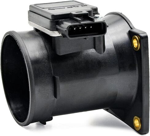 Mass Air Flow Sensor MAF 4 Pins Compatible with 1996-2002 Lincoln Town Car Ford Crown Victoria Mercury Grand Marquis V8 4.6L, Replace# F6ZF12B579AB in Saudi Arabia