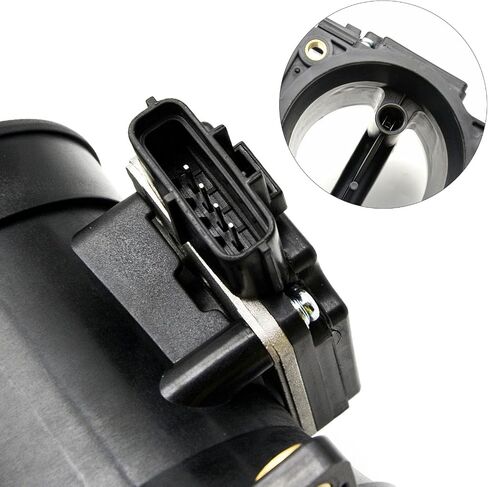 Mass Air Flow Sensor MAF 4 Pins Compatible with 1996-2002 Lincoln Town Car Ford Crown Victoria Mercury Grand Marquis V8 4.6L, Replace# F6ZF12B579AB in Saudi Arabia
