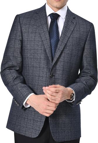 Men's Classic Fit Blazer Sport Coat 2 Button Lightweight Stretch Suit Jacket for Business & Daily in Kuwait