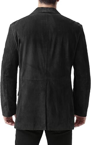 BGSD Men Cliff 2-Button Suede Leather Blazer Sport Coat Jacket (Also available in Big and Tall and Short) in Saudi Arabia