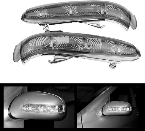 VGEBY Side Mirror Turn Indicator, High-Quality Replacement, Side Mirror Turn Signal, Durable smoked lens for Mercedes-Benz S-Class, CL-Class, E-Class, etc. in Saudi Arabia