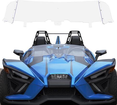 A & UTV PRO Durable Hard-Coated PC Front Windshield for Polaris Slingshot S SL SLR R LE GT 2015-2024, Scratch-Resistant Front Wind Deflector for Polaris Slingshot Accessories, OEM #2882154 in Saudi Arabia