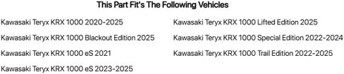 Tusk UTV Polycarb Rear Window Clear For Kawasaki Teryx KRX 1000 Trail Edition 2022-2025 in Saudi Arabia