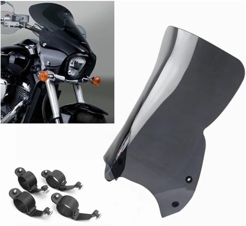 Motorbike Windshield Motorcycle Black Tint Windshield for SU&ZUKI Boulevard M109R Boss M109 R2 RZ M50 M90 2006-2014 Front Windscreen Air Deflector in Saudi Arabia