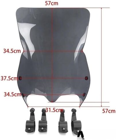 Motorbike Windshield Motorcycle Black Tint Windshield for SU&ZUKI Boulevard M109R Boss M109 R2 RZ M50 M90 2006-2014 Front Windscreen Air Deflector in Saudi Arabia