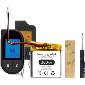 [ترقية 2025] بطارية JFC302223 بقدرة 300 مللي أمبير في الساعة لأجهزة التحكم عن بعد Viper Python Clifford - استبدال عالي السعة لـ 3706V، 3806V، 4606V، 5606V، 5706V، 7941X، 7756X، 7756V، 3706، 4706 والمزيد من المفاتيح الرئيسية in Kuwait