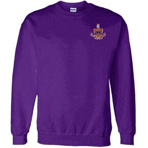 Greekgear FIJI Fraternity World Famous Crest - Shield PATCH Crewneck Sweatshirt in Saudi Arabia