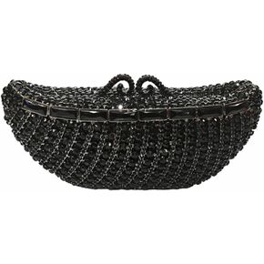 Women Unique Ship Shaped Rhinestone Clutch Elegant Crystal Evening Purse Dinner Handbag for Wedding Party in Saudi Arabia