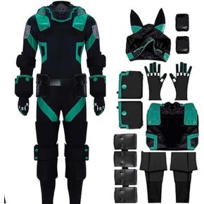 Men Costume Outfit Uniform Black Jumpsuit Full Set Halloween in Saudi Arabia