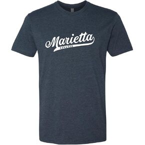 CreateMyTee | Marietta College Banner One Color Exclusive Soft Shirt in Saudi Arabia