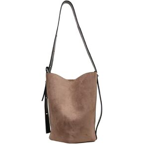 Women Suede Bucket Shoulder Bag Fashion Vegan Leather Slouchy Hobo Bag Office Tote Handbag Crossbody Designer Purse in Saudi Arabia