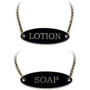 Mason Jar Soap OR Lotion Bottle Tags (Mason Jar not Included), 2 pcs, Two-Sided, Ideal for Farmhouse, Vintage, Rustic Decor, Bathroom, Kitchen (Silver Matte 2pcs Set) in Saudi Arabia
