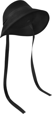 Nicky Bigs Novelties Child Pilgrim Bonnet Hat Colonial Handmaid Felt Hat for Girls Thanksgiving Halloween School Play Costume in Saudi Arabia