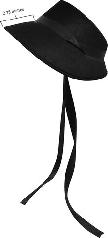 Nicky Bigs Novelties Child Pilgrim Bonnet Hat Colonial Handmaid Felt Hat for Girls Thanksgiving Halloween School Play Costume in Saudi Arabia