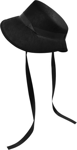 Nicky Bigs Novelties Child Pilgrim Bonnet Hat Colonial Handmaid Felt Hat for Girls Thanksgiving Halloween School Play Costume in Saudi Arabia