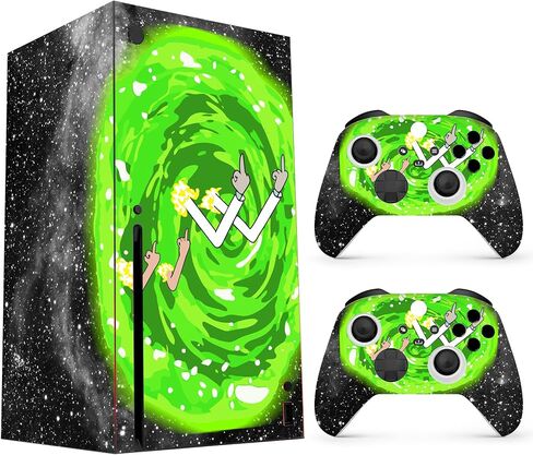 HK Studio Spider Decal Sticker Skin to Cover X-Box Series X with No Bubble, Waterproof, Full Protection - Including 2 Controller Skins and Console Skin in Saudi Arabia