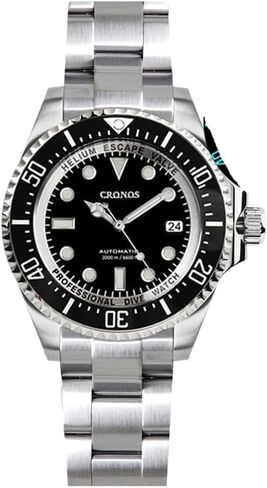 Cronos PT5000 Automatic Diving Men's Watches Stainless Steel 3000 Meters Waterproof Professional Diver Man Watch in Saudi Arabia