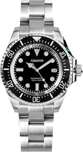Cronos PT5000 Automatic Diving Men's Watches Stainless Steel 3000 Meters Waterproof Professional Diver Man Watch in Saudi Arabia