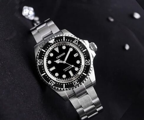 Cronos PT5000 Automatic Diving Men's Watches Stainless Steel 3000 Meters Waterproof Professional Diver Man Watch in Saudi Arabia