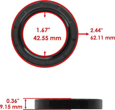 Caltric Rear Brake Panel O-Ring with Seal and Bearing Compatible with Honda FourTrax 300 TRX300 1988-2000 in Saudi Arabia