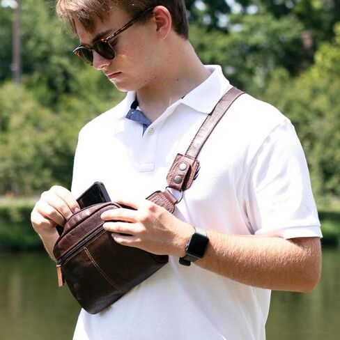 Voyager Large Travel Belt Bag #7109 (Brown) in Saudi Arabia