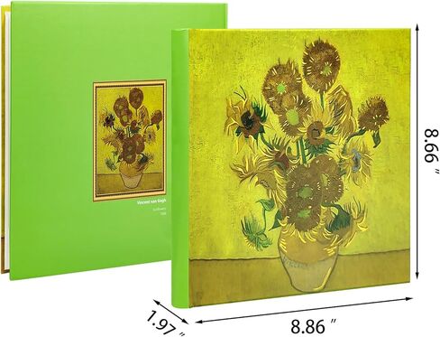 The Starry Night Photo Album 4x6 with Writing Space 200 Pockets - Van Gogh,Wedding Guest Book, Memory Book Gift for Bridal Shower, Anniversary - Kuword in Kuwait