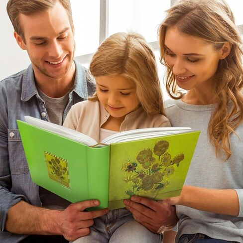 The Starry Night Photo Album 4x6 with Writing Space 200 Pockets - Van Gogh,Wedding Guest Book, Memory Book Gift for Bridal Shower, Anniversary - Kuword in Kuwait