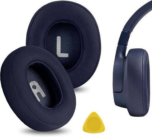 وسائد أذن بديلة من Geekria QuickFit لسماعات JBL Tune 700BT، Tune 750BTNC، Tune 710BT، Tune 720BT، Tune 760NC، Tune 770NC اللاسلكية فوق الأذن وسائد الأذن، أجزاء إصلاح غطاء أكواب الأذن (أزرق) in Saudi Arabia