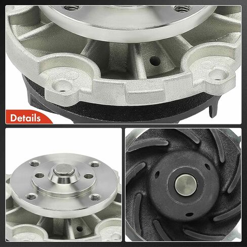 A-Premium Water Pump Compatible with Chevy Malibu 97-06, Lumina, Achieva & Buick Regal & Olds & Pontiac Grand Prix, Grand Am & Saturn & Cadillac, 2.2 2.5 2.8 3.1 3.3 3.4 3.5 3.9 5.0L, for# 10048949 in Saudi Arabia
