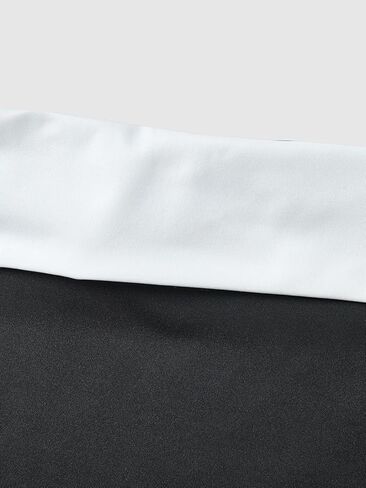 Women's Strapless Mini Dress Elegant Color Block Cocktail Evening Party Tube Top Dresses in Kuwait