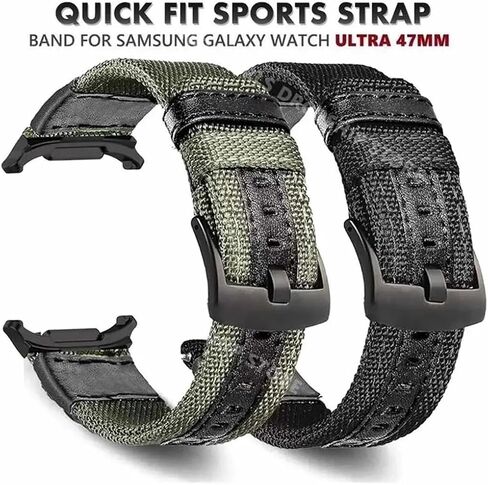 Sports Breathable WatchBand Fit for Samsung Galaxy Watch Ultra 47mm Nylon Fabric Bracelet Watch Band in Saudi Arabia