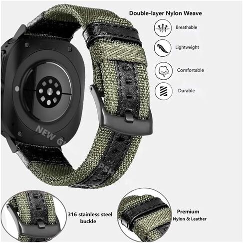 Sports Breathable WatchBand Fit for Samsung Galaxy Watch Ultra 47mm Nylon Fabric Bracelet Watch Band in Saudi Arabia