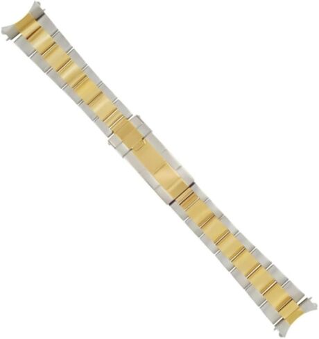 Ewatchparts Oyster Watch Band Bracelet Submariner Gold/Stainless Steel Compatible With Rolex 19mm Deployment Clasp in Saudi Arabia