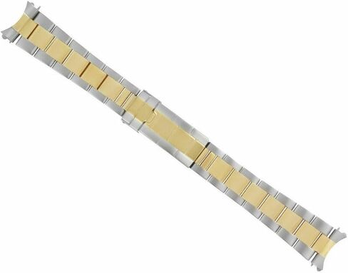 Ewatchparts Oyster Watch Band Bracelet Submariner Gold/Stainless Steel Compatible With Rolex 19mm Deployment Clasp in Saudi Arabia