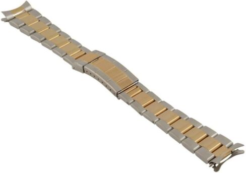 Ewatchparts Oyster Watch Band Bracelet Submariner Gold/Stainless Steel Compatible With Rolex 19mm Deployment Clasp in Saudi Arabia