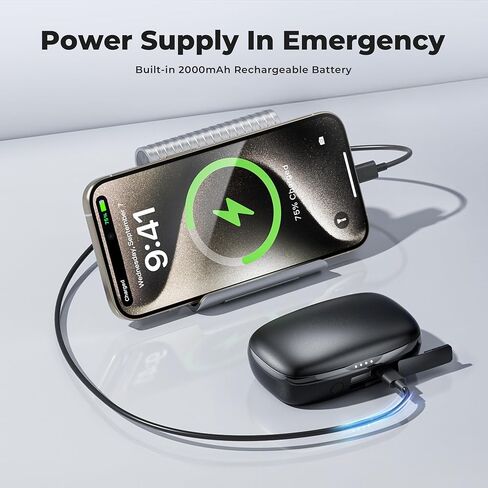IAMJOY Wireless Gaming Earbuds, 20ms Low Latency, Gaming Earbuds with LED Display, 90H Play Time, 2.4GHz & Bluetooth, Game Earbuds with Mic Compatible with Meta Quest, PS5/4, VR, Switch, PC in Kuwait