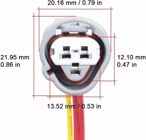 Engine Coolant Temperature Sensor Switch Sender Connector Wiring harness Compatible with TOYOTA CAMRY COROLLA ECHO PASEO SOLARA TERCEL YARIS 1997 1998 1999 2000 2001 2002 2003 2004 2005 90980-11451 in Saudi Arabia