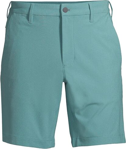 Lands' End Mens Straight Fit Flex Performance Chino Shorts 9in Teal Shadow Regular 36 in Saudi Arabia