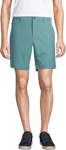 Lands' End Mens Straight Fit Flex Performance Chino Shorts 9in Teal Shadow Regular 36 in Saudi Arabia